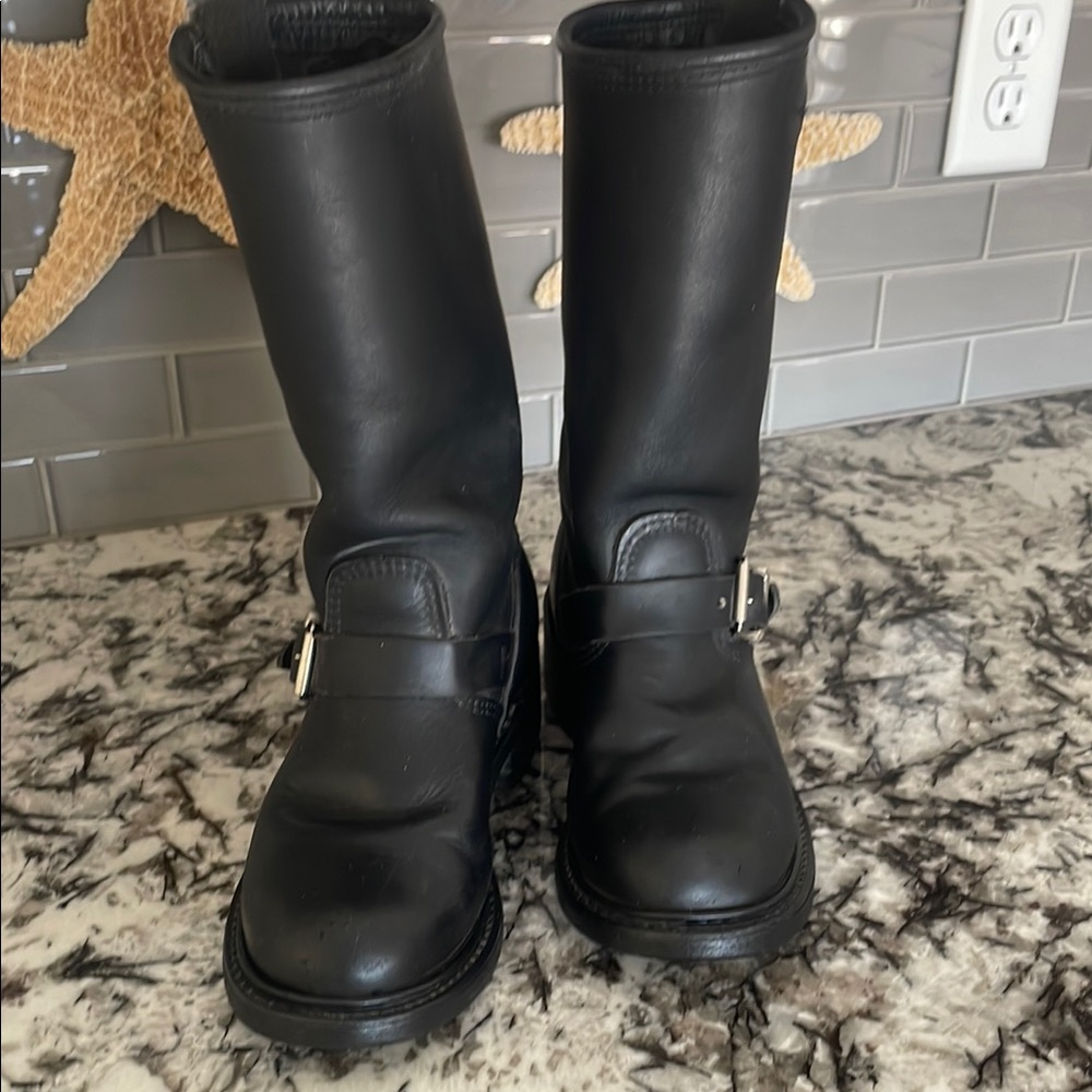 Women's Black Leather Boots